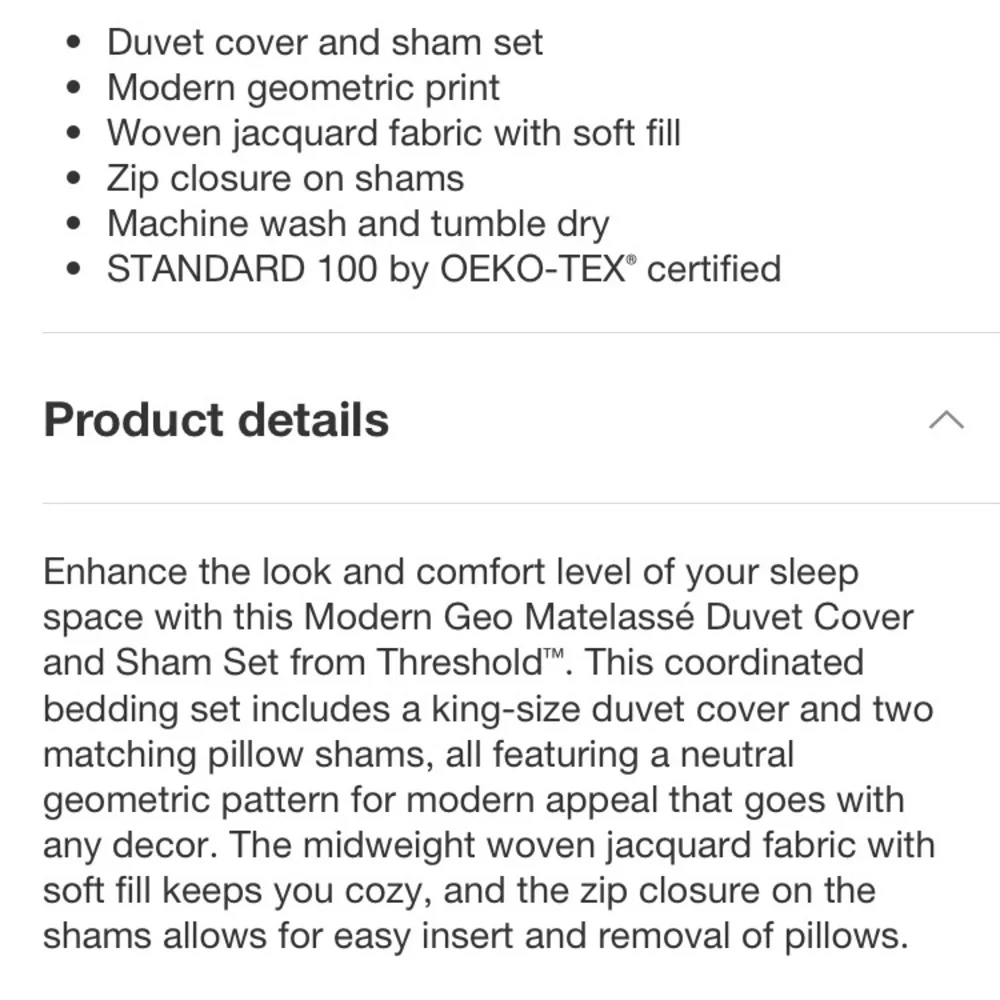 NWT King Mod Geo Matelasse Duvet Cover and Sham Set Khaki/Ivory King